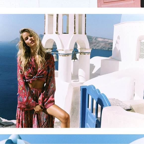 🌙SOLD✨Lovebird 🐦‍⬛Half Moon Skirt Rose - Picture 4 of 10